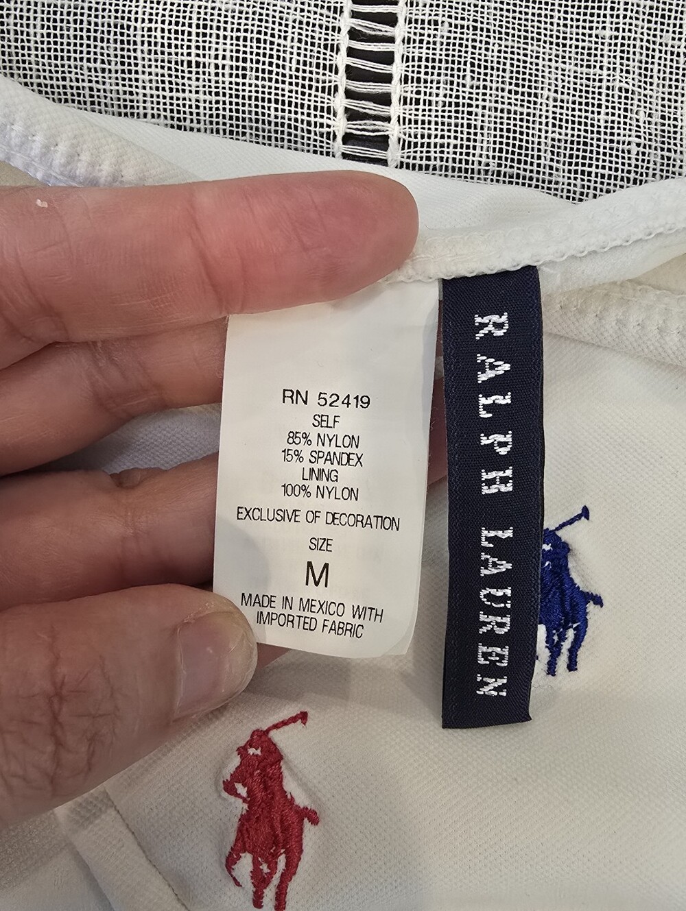Y2K Ralph Lauren Two-Piece String Bikini White Multi Pony Print Size Medium - Picture 10 of 10